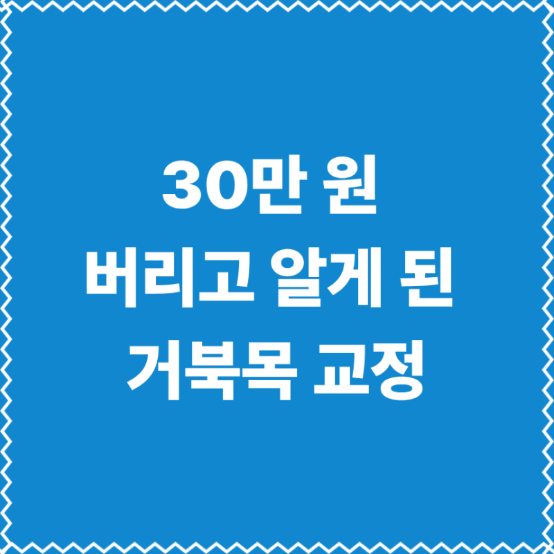 경추베개에 30만 원 버리고 알게 된 거북목 교정의 찌릿한 진실 (feat. C커브 복원 루틴)