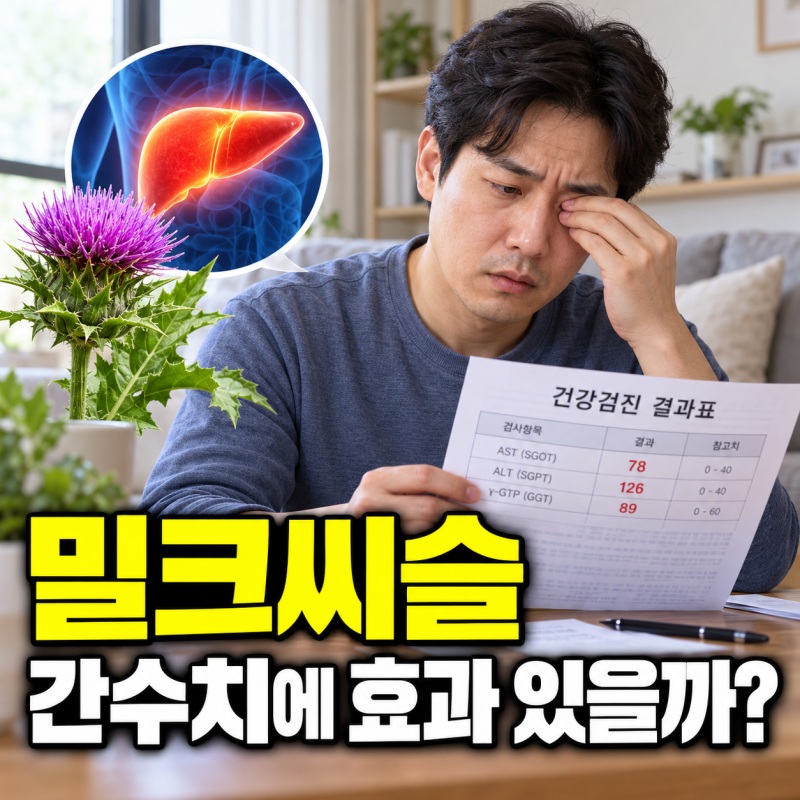 밀크씨슬 효과 진짜 있을까? 간수치 높을 때 실리마린 먹기 전 꼭 체크할 것