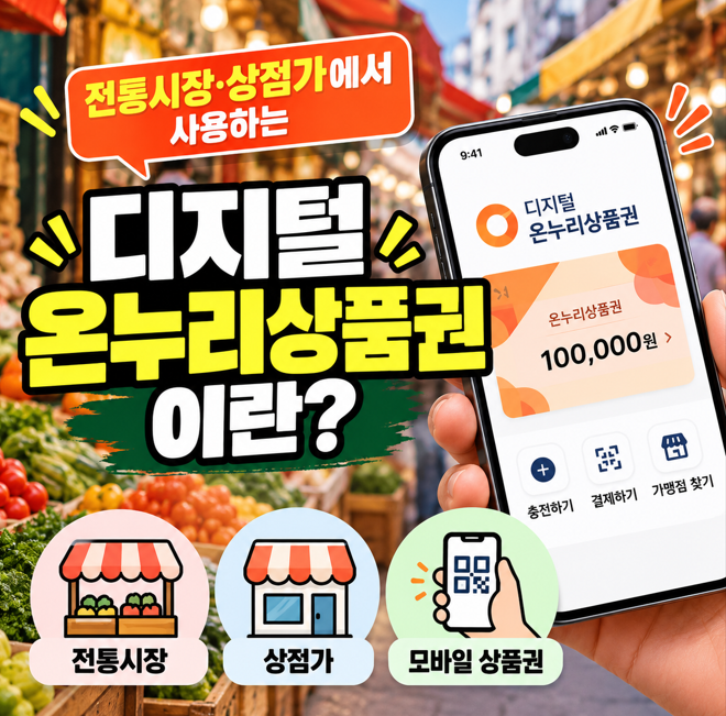 2026 디지털 온누리상품권 사용방법 총정리｜사용처·할인율·구매한도·충전방법