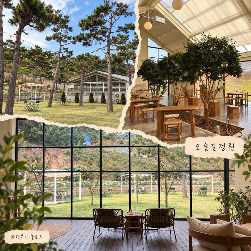 제부도 카페 오솔길정원, 애견동반 정원뷰 베이커리 카페