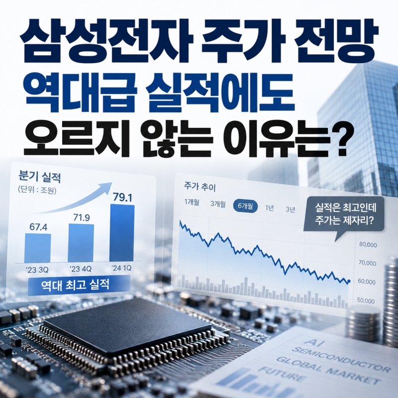 삼성전자 주가 전망, 역대급 실적에도 오르지 않는 이유는?