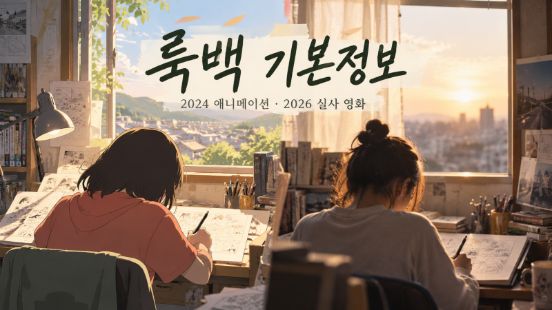 영화 룩백 기본정보 2026 실사 영화 개봉일·출연진·줄....