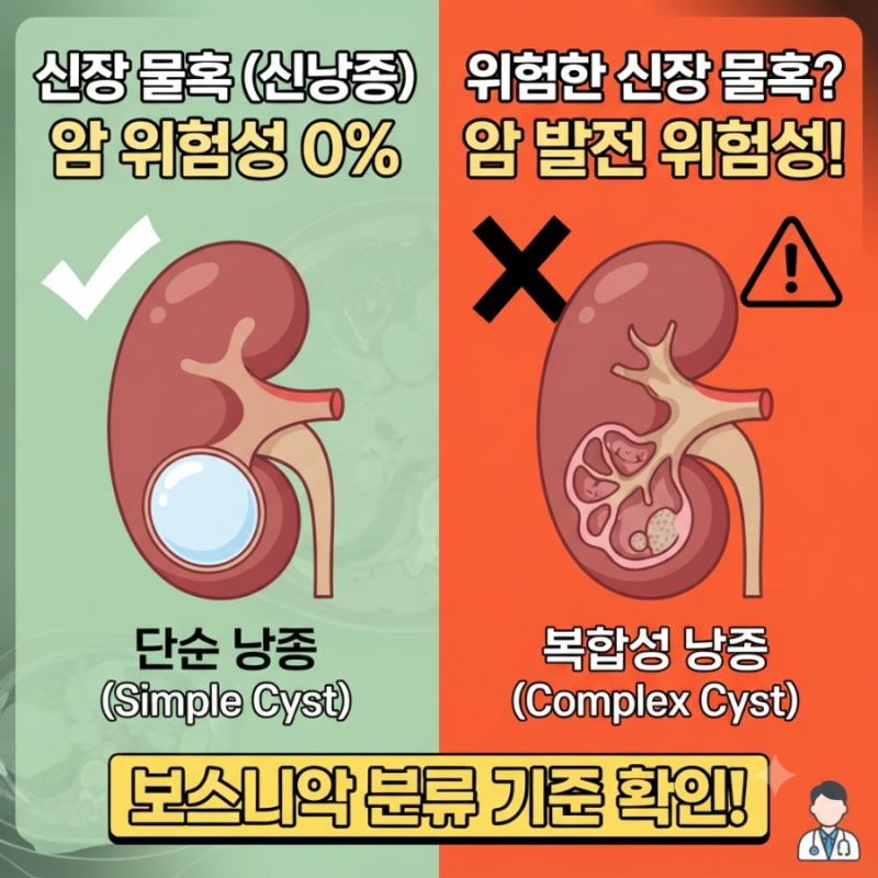 건강검진 신장 물혹, 정말 암으로 발전할까? 단순 낭종과 복합성 낭종 차이점