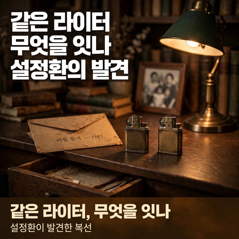 욕망의 덫 설정환의 유태웅 라이터 발견이 의미하는 것
