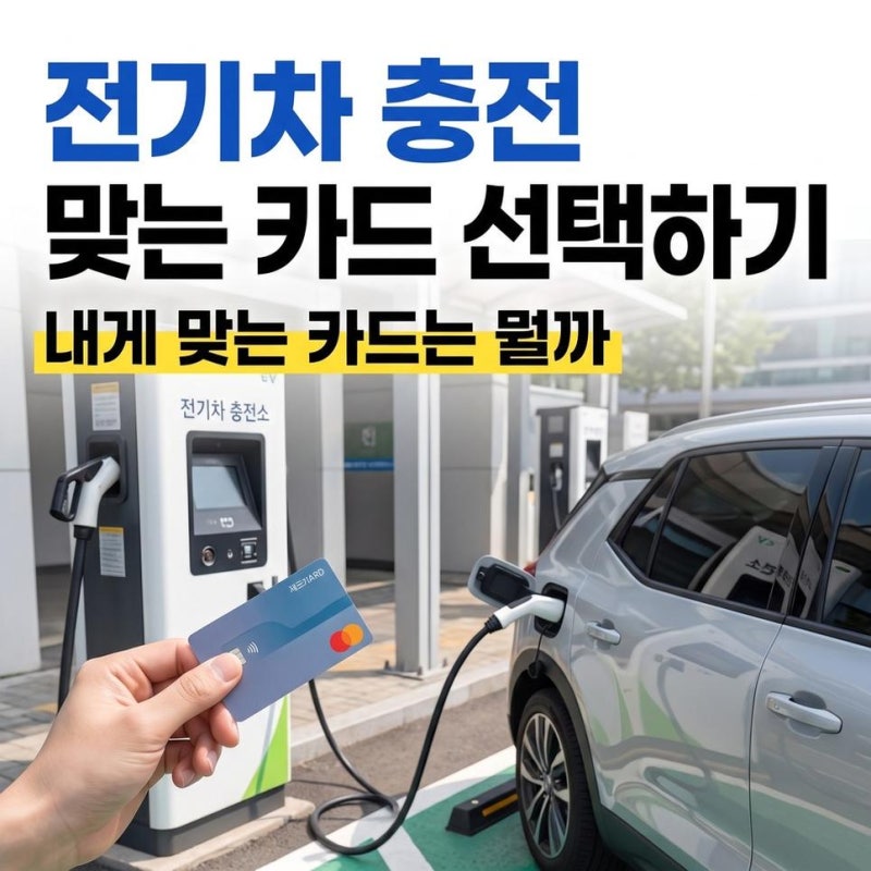 전기차 충전 할인카드 혜택 비교하고 맞는 카드 선택하기 한눈에 정리