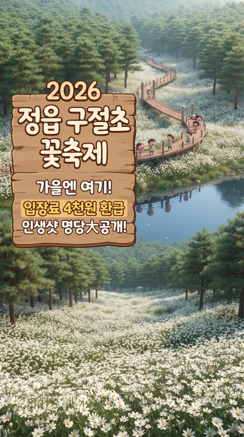 정읍 구절초 꽃축제 개화 시기·일정·입장료 환급 꿀팁 및 당일치기 완벽 여행 코스