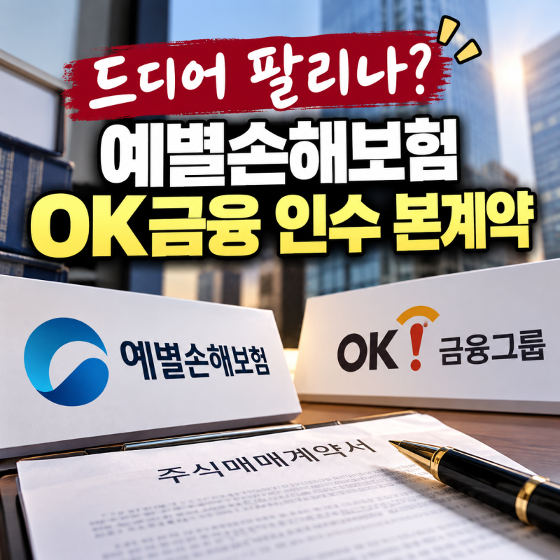 “드디어 팔리나?” 보험업계 불사조 예별손해보험, OK금융 인수 본계약