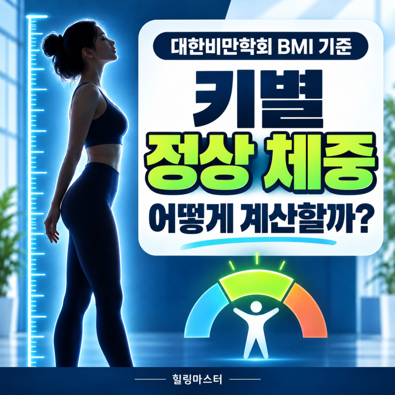 키별 정상 체중 계산하는 법: 대한비만학회 BMI 기준 총정리
