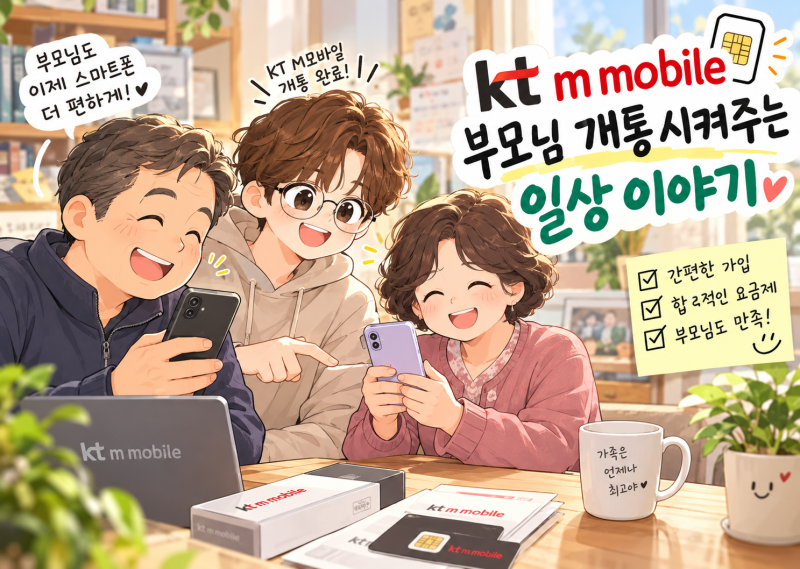 부모님 휴대폰 개통해드리기, KT M모바일로 알뜰폰 개통한 이야기