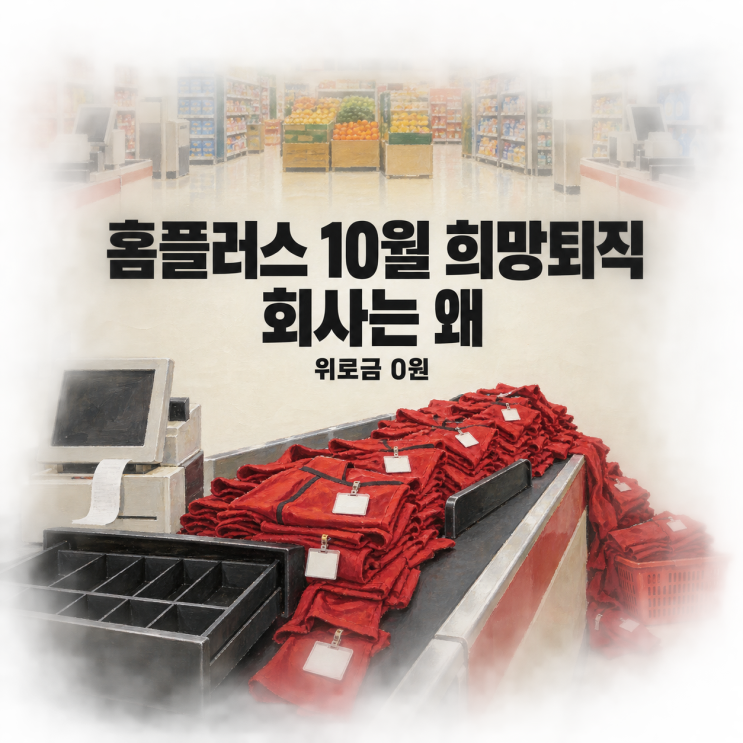 <b>홈플러스 희망퇴직</b> 위로금 0원