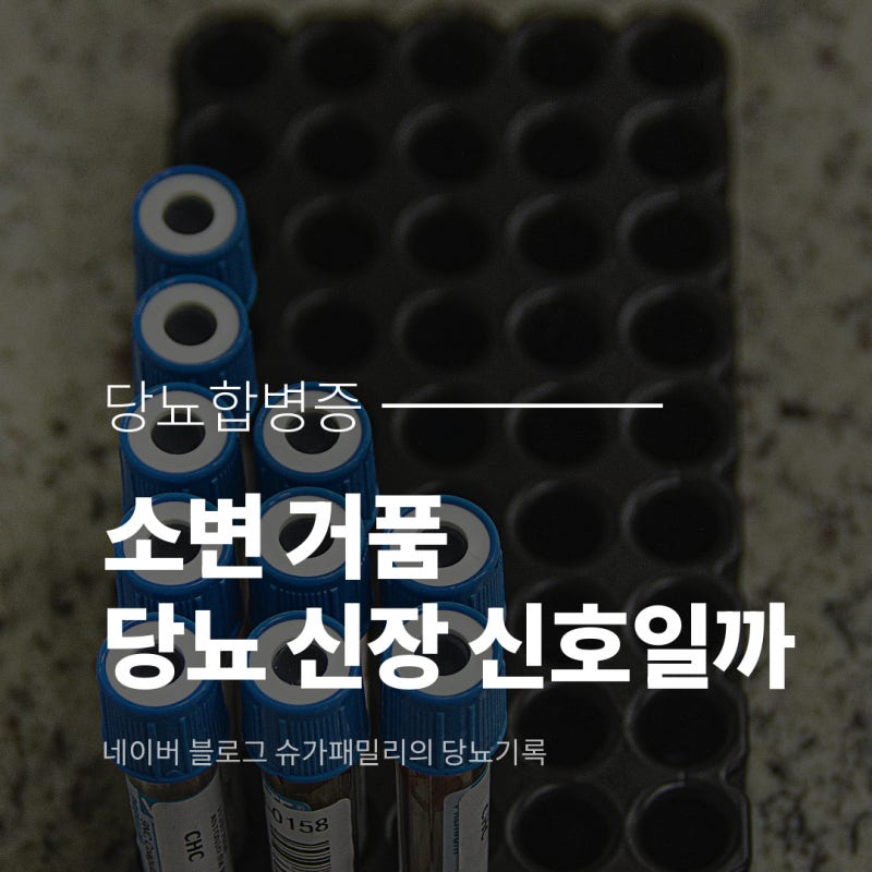 소변 거품, 당뇨 합병증(당뇨병성 신증) 신호일까(ft.단백뇨·알부민뇨 검사)