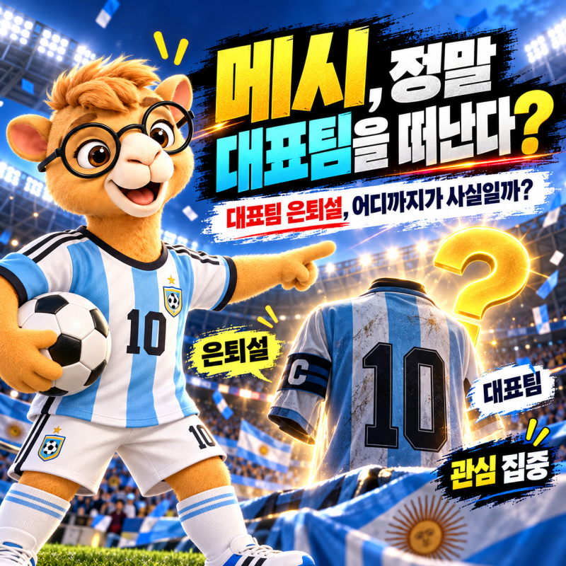 “정말 마지막이었다” 메시, 아르헨티나 대표팀 은퇴…21년의 전설이 막을내렸다.