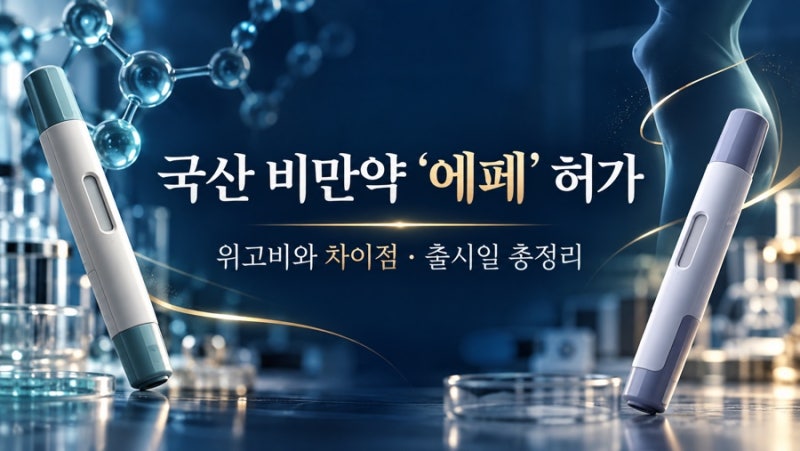 드디어 허가된 한미약품 국산 비만약 '에페', 위고비와 차이점 및 출시일 총정리