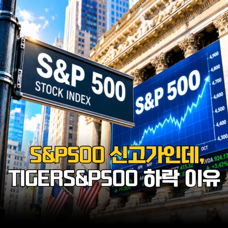TIGER 미국S&P500 왜 내 계좌는 마이너스? S&P500과 다른 이유