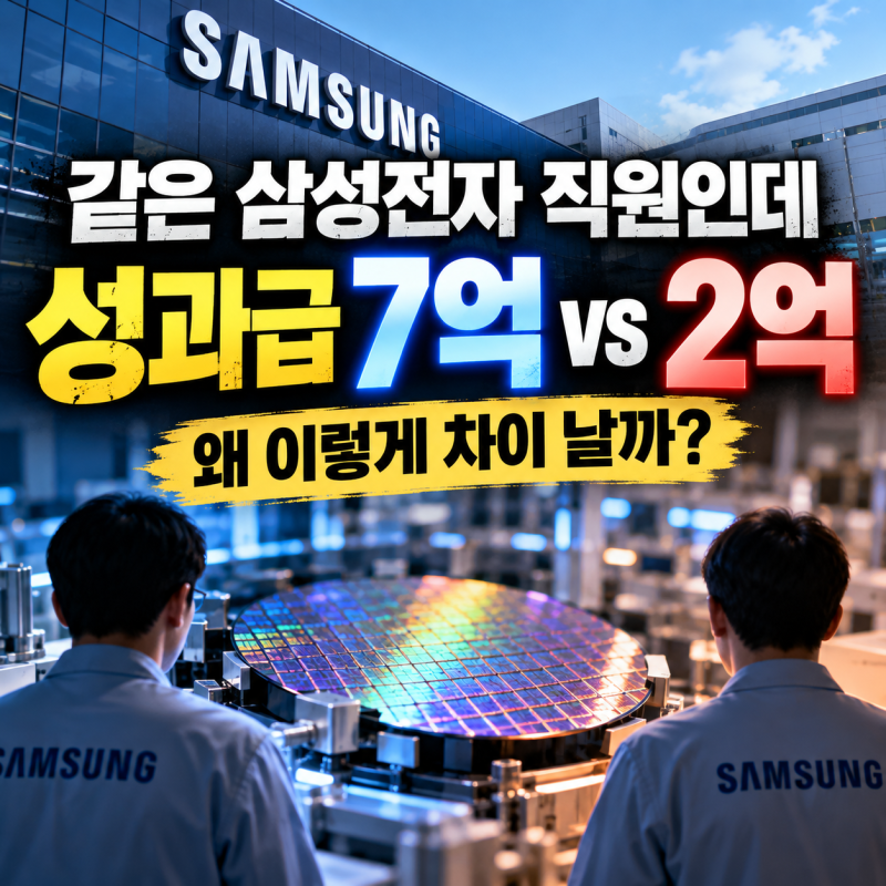 같은 삼성전자 직원인데 성과급 7억 vs 2억…왜 이렇게 차이 날까
