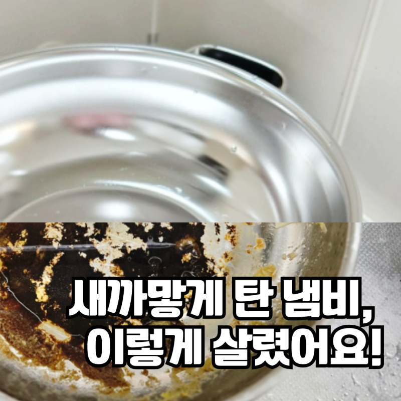 탄냄비 세척방법, 베이킹소다와 '이 조합'으로 살렸어요