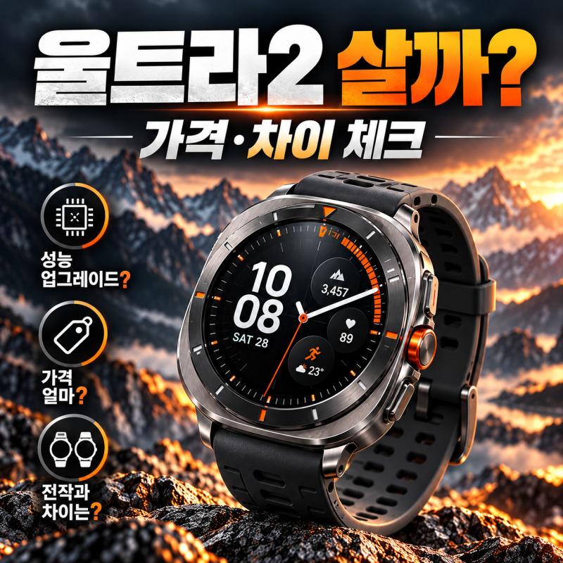 갤럭시 워치 울트라2 티타늄 그레이 47mm LTE 스펙·가격, 구매 전 확인할 차이 총정리