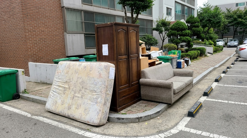 부천시 대형폐기물 인터넷 신고 방법과 수수료표, 2인용 매트리스는 8,000원