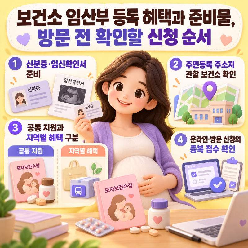 보건소 임산부 등록 혜택과 준비물, 방문 전 확인할 신청 순서