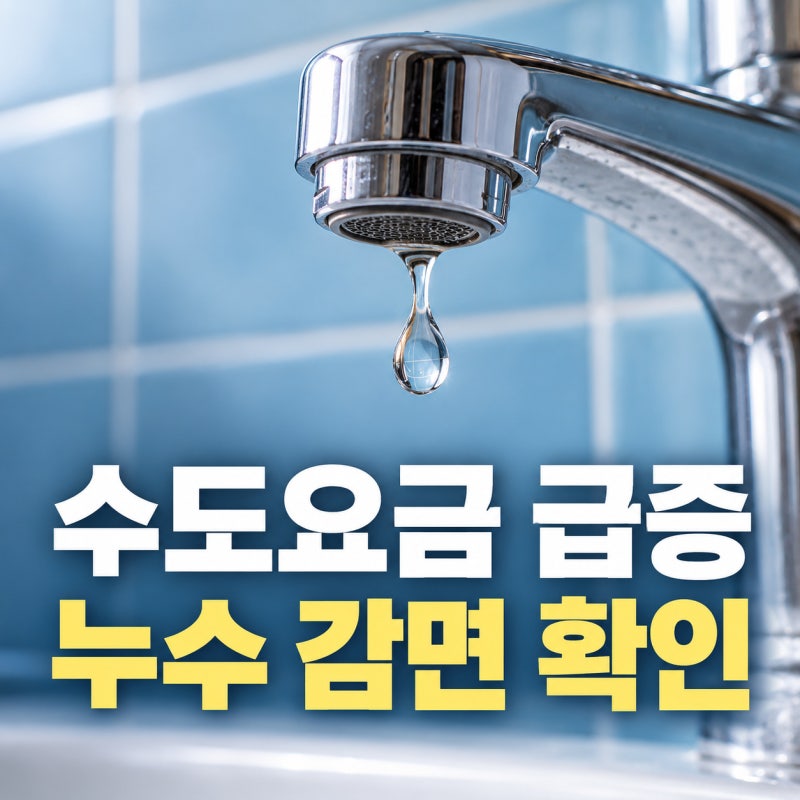 수도요금 누수 감면 신청, 수리 영수증부터 챙기세요—서울 기준과 지역별 확인법