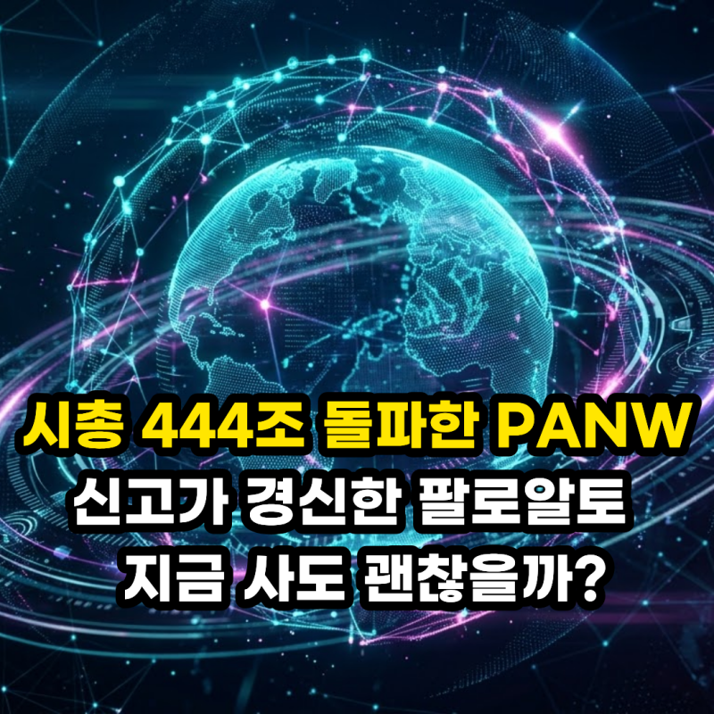 팔로알토 네트웍스 주가 전망 시총 444조? , 신고가 경신한 PANW 지금 사도 될까?