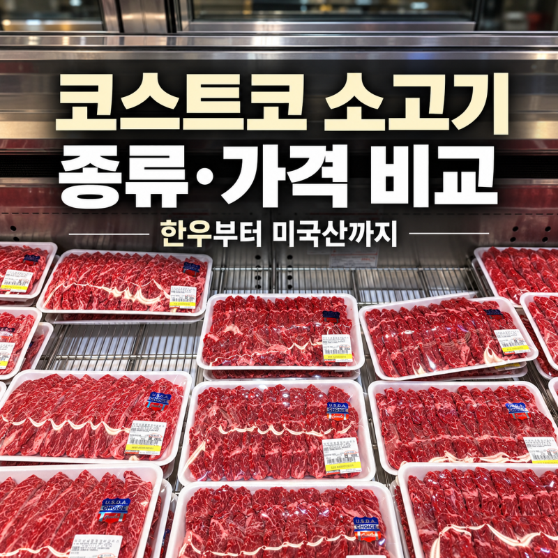코스트코 소고기 종류와 가격 비교, 한우·미국산 100g당 얼마일까?