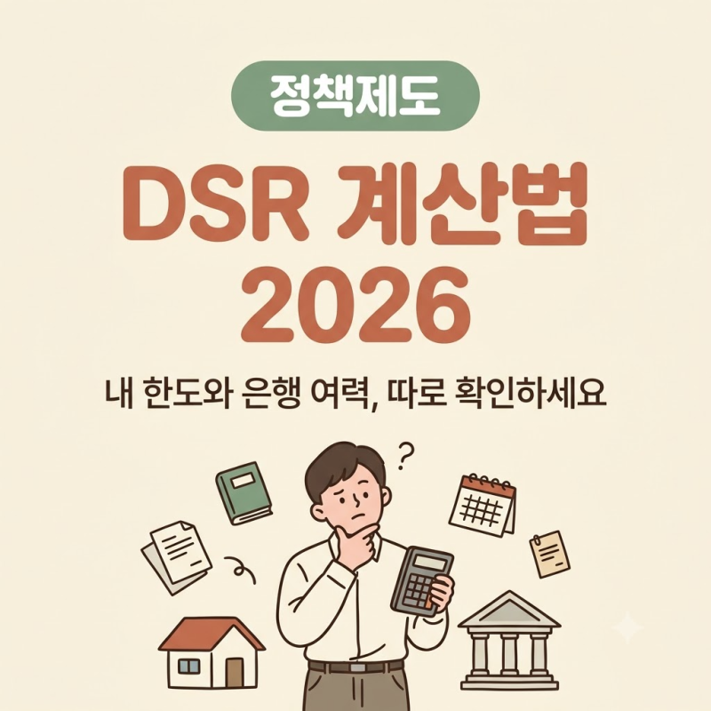 DSR 계산법 2026, 스트레스 금리 3%와 총량규제에 대출 막힐 때 확인할 것