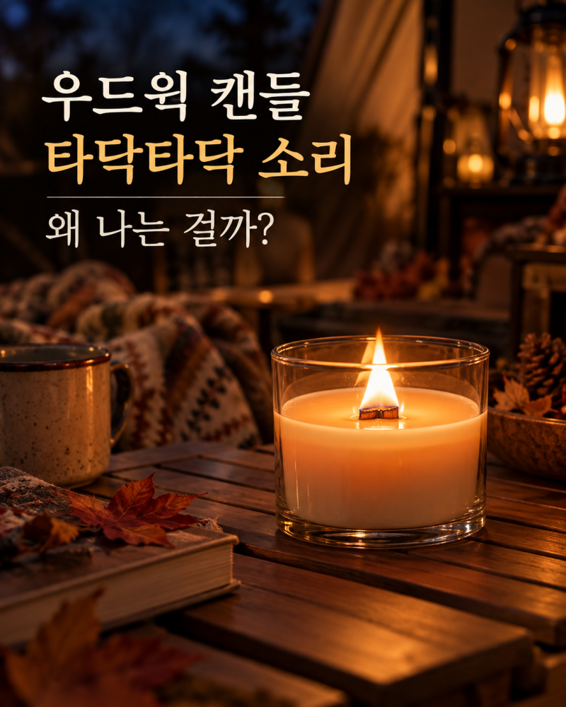 우드윅 캔들 타닥타닥 소리, 면 심지랑 이렇게 달라요