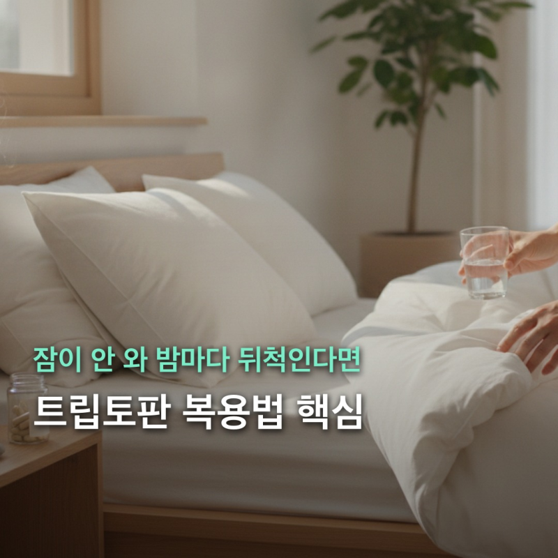 잠이 안 와.." 세로토닌 영양제 트립토판, 효과 높이는 복용법