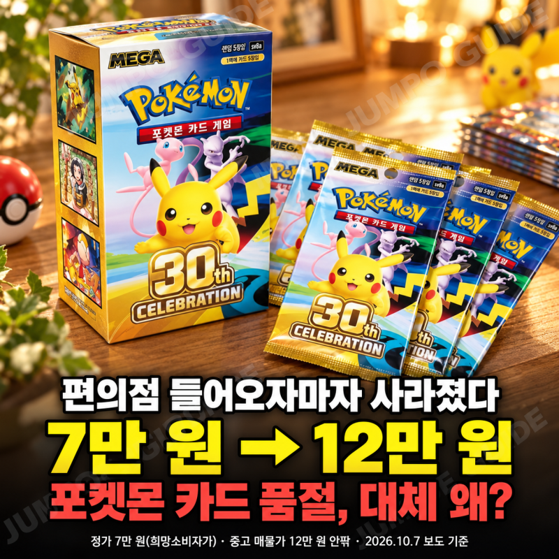 포켓몬 카드 품절, 7만원짜리 박스가 왜 중고로 12만원에 올라올까?