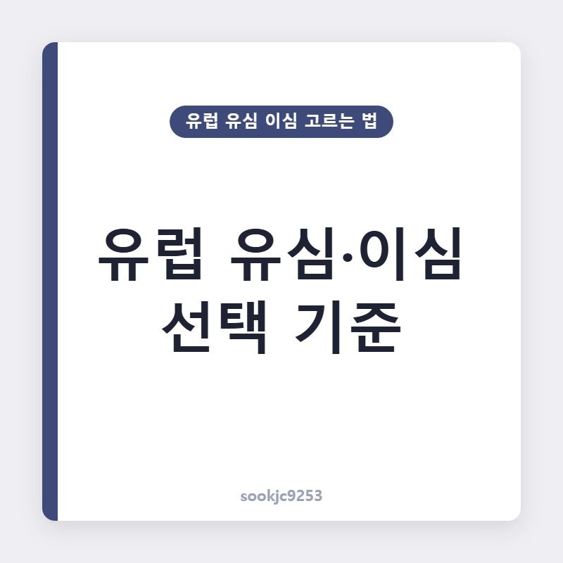 유럽 유심 이심 고르는 법, 여러 나라 이동할 때 데이터가 끊기지 않으려면?