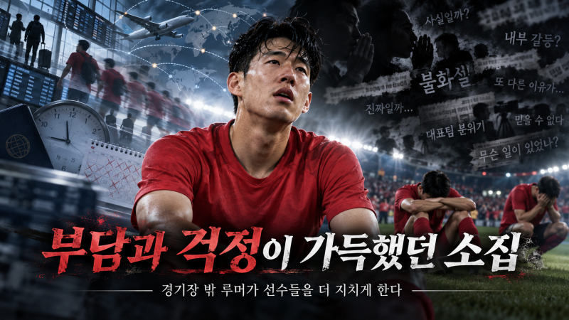 "부담과 걱정이 가득했던 소집이었다"…침묵이 깨진 댓가