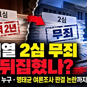 윤석열 2심 무죄 왜 뒤집혔나? 구회근 판사 누구 명태균 여론조사 판결 논란까지