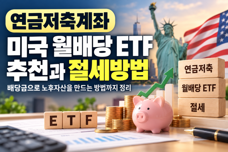 연금저축계좌 미국 월배당 ETF 추천｜배당소득세·절세 방법 총정리