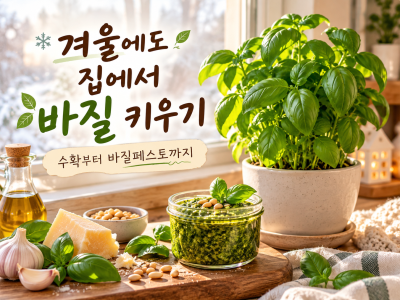 바질 키우는 법｜겨울에도 집에서 키우고 바질페스토까지 만드는 꿀팁