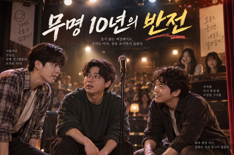강훈·조현철·윤가이 뜨거운 안녕, 무명 개그맨들의 청춘 성장극 총정리