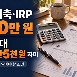 연금저축·IRP 900만 원 넣으면 148만 원? 연말정산 전에 꼭 볼 함정