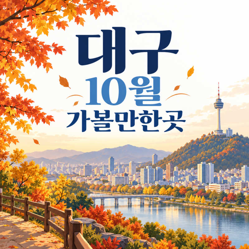 대구 10월 가볼만한곳｜도심 산책부터 근교 드라이브까지