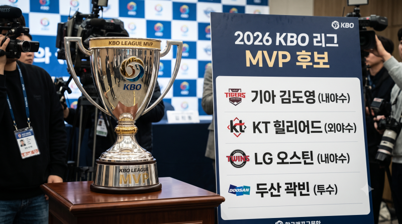 "43호 쐈다" 김도영 vs 힐리어드·오스틴·곽빈, 2026 KBO MVP 최후의 승자는?