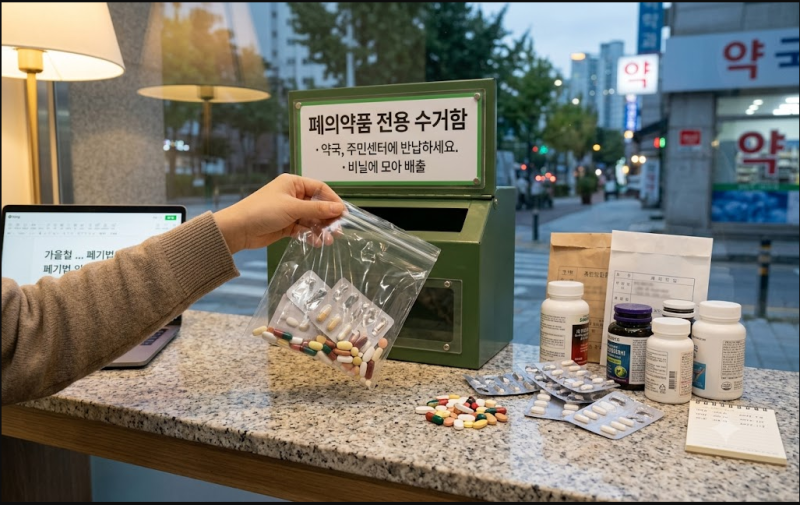 가을철 유통기한 지난 영양제와 약품 안전하게 폐기하는 법