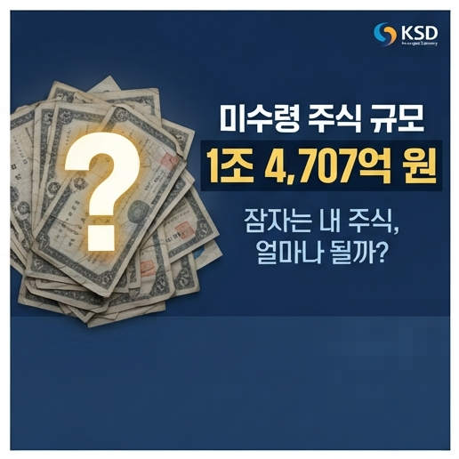 미수령 주식 1조 4,707억 원, 내 주식도 잠들어 있을까?