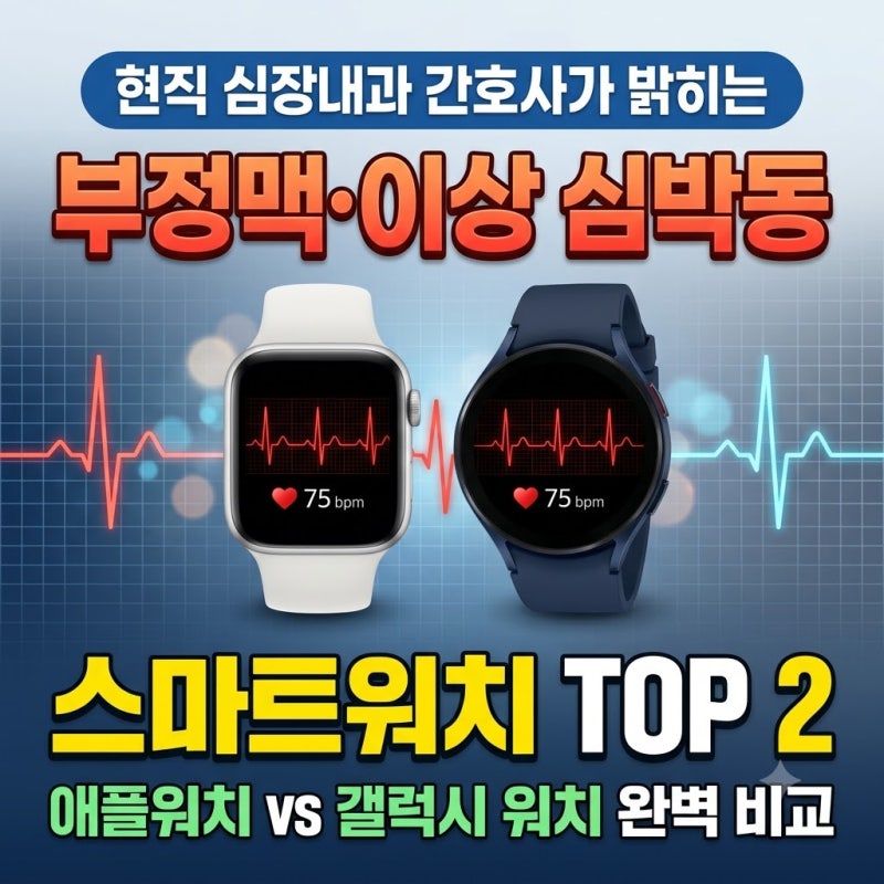 병원 심전도 검사에도 안 잡히는 부정맥, 스마트워치로 찾을 수 있을까?