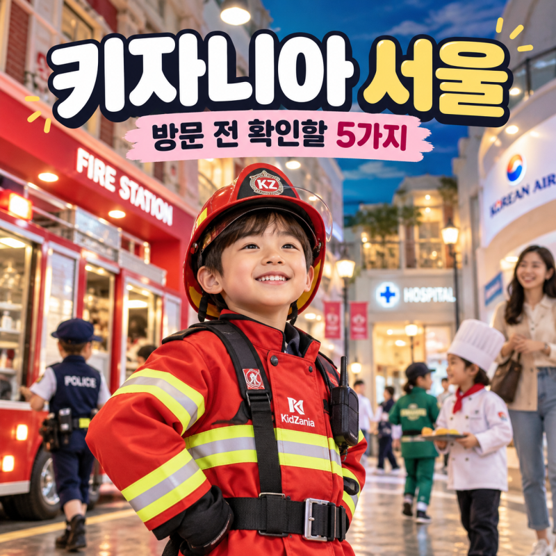 "키자니아 서울" 방문 전 확인할 5가지, 예약·이용시간·체험 제한
