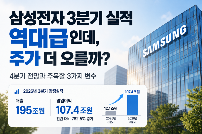 삼성전자 3분기 실적 역대급, 주가 더 오를까? 4분기 전망과 주목할 3가지 변수