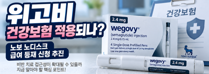 위고비 건강보험 적용되나｜노보 노디스크 급여 등재 신청 추진.. 다이어트 도전해 볼까?