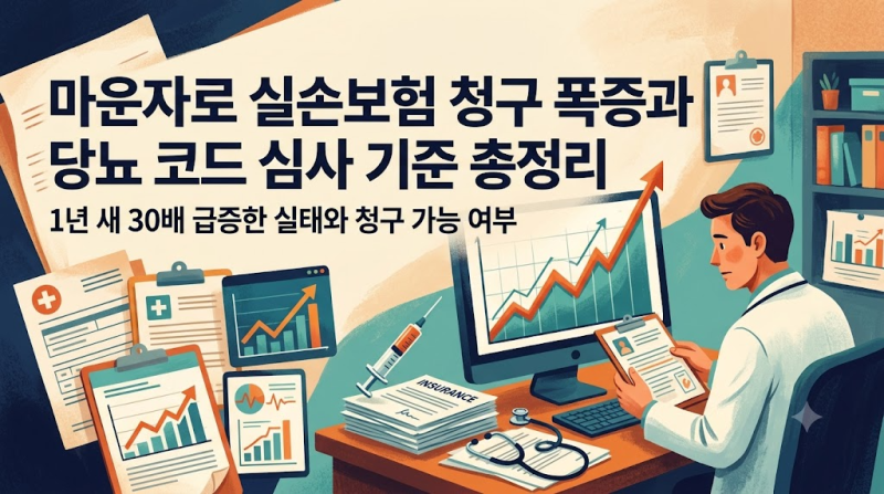 마운자로 실손보험 청구 폭증과 당뇨 코드 심사 기준 총정리