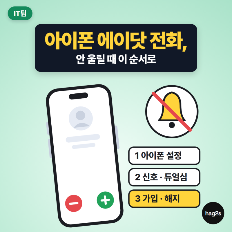 아이폰에서 에이닷 전화 안 될 때, 안 울리면 이 순서로 보세요