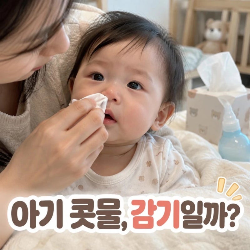 아기 감기 알레르기 비염 구분법｜맑은 콧물·재채기·열 증상 차이 총정리