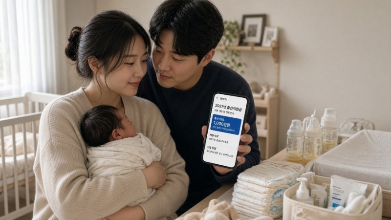 2027년 출산지원금 총정리｜첫째 1,000만원, 둘째 1,200만원 받습니다