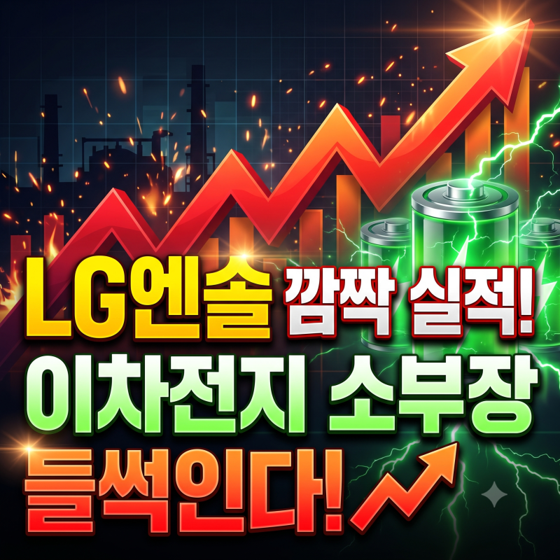 LG엔솔 영업익 7560억 폭발! 들썩이는 이차전지 소부장